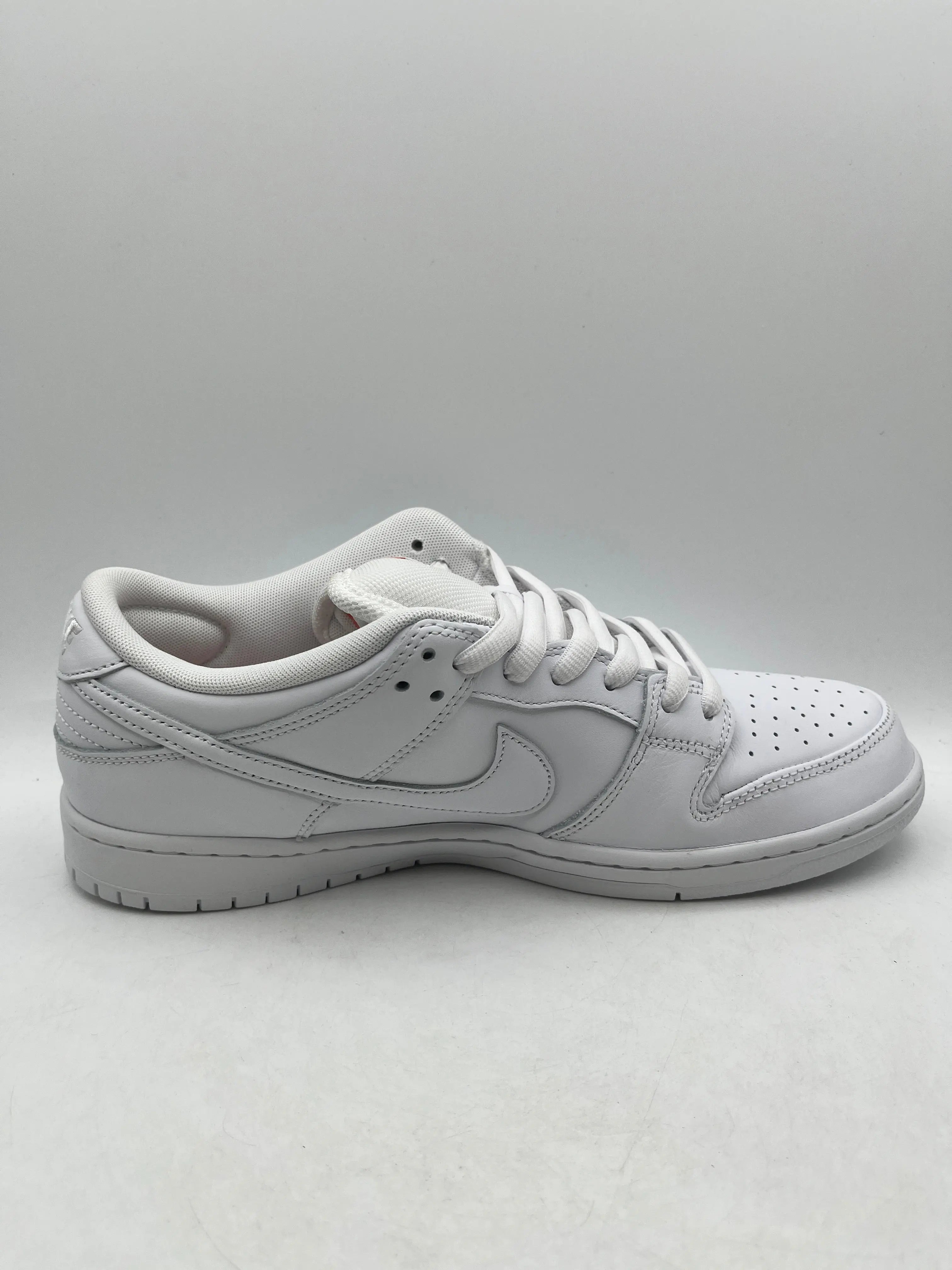 FJ1674-100 Nike SB Dunk Low Pro ISO Triple White (Men's) Size UK 10 FRENLY BRICKS - Open 7 Days